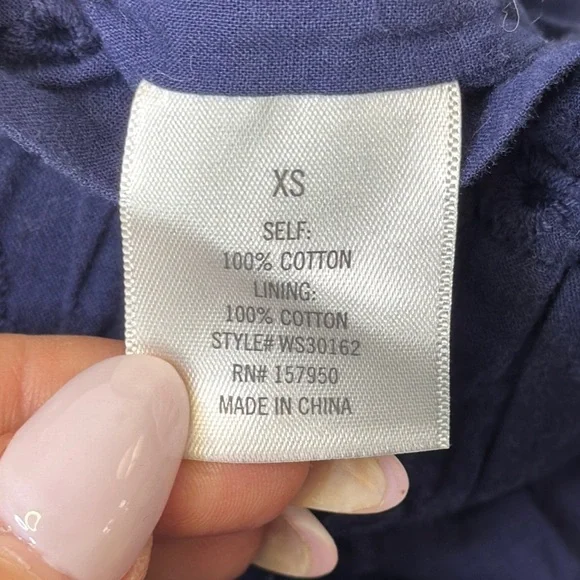 Mi Ami High Waist Blue Shorts with Textured Knit - Picture 7 of 7